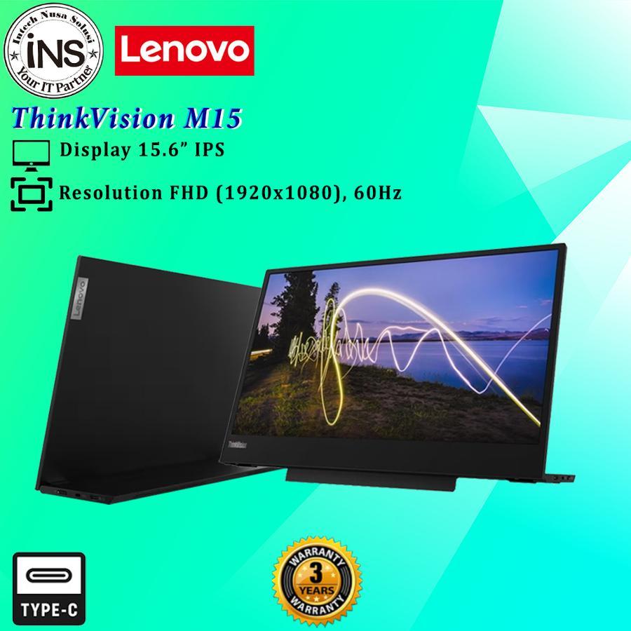 Jual Monitor Lenovo ThinkVision M15 15.6