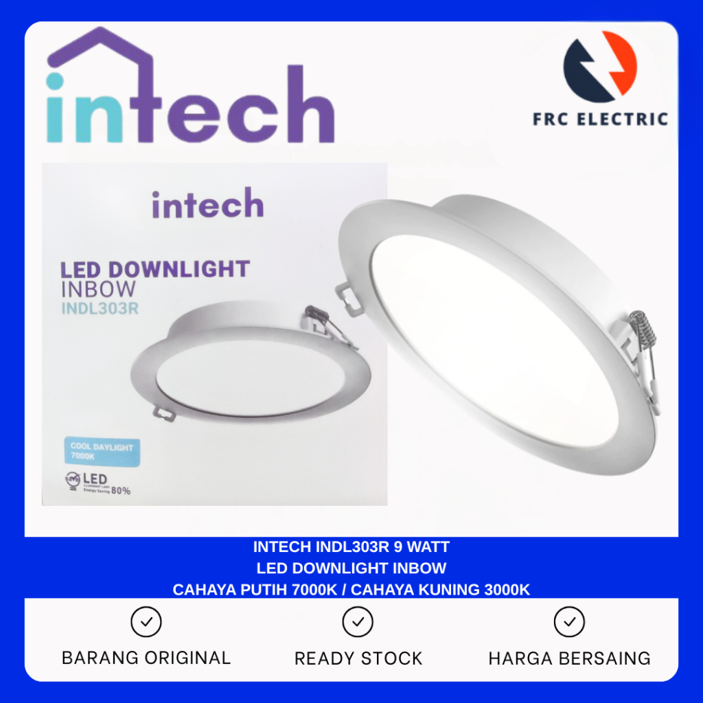 Jual INTECH Lampu Downlight LED INDL303R 5 Watt 9 Watt 12 Watt 18 Watt ...