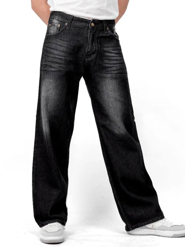 Jual Celana Skena Jeans Pria Retro Wide Leg Wisker Lebar Gombrong Skena ...