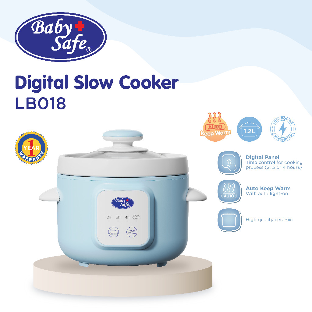 Jual BabySafe LB018 Slow Cooker MPASI Slow Cooker Serbaguna