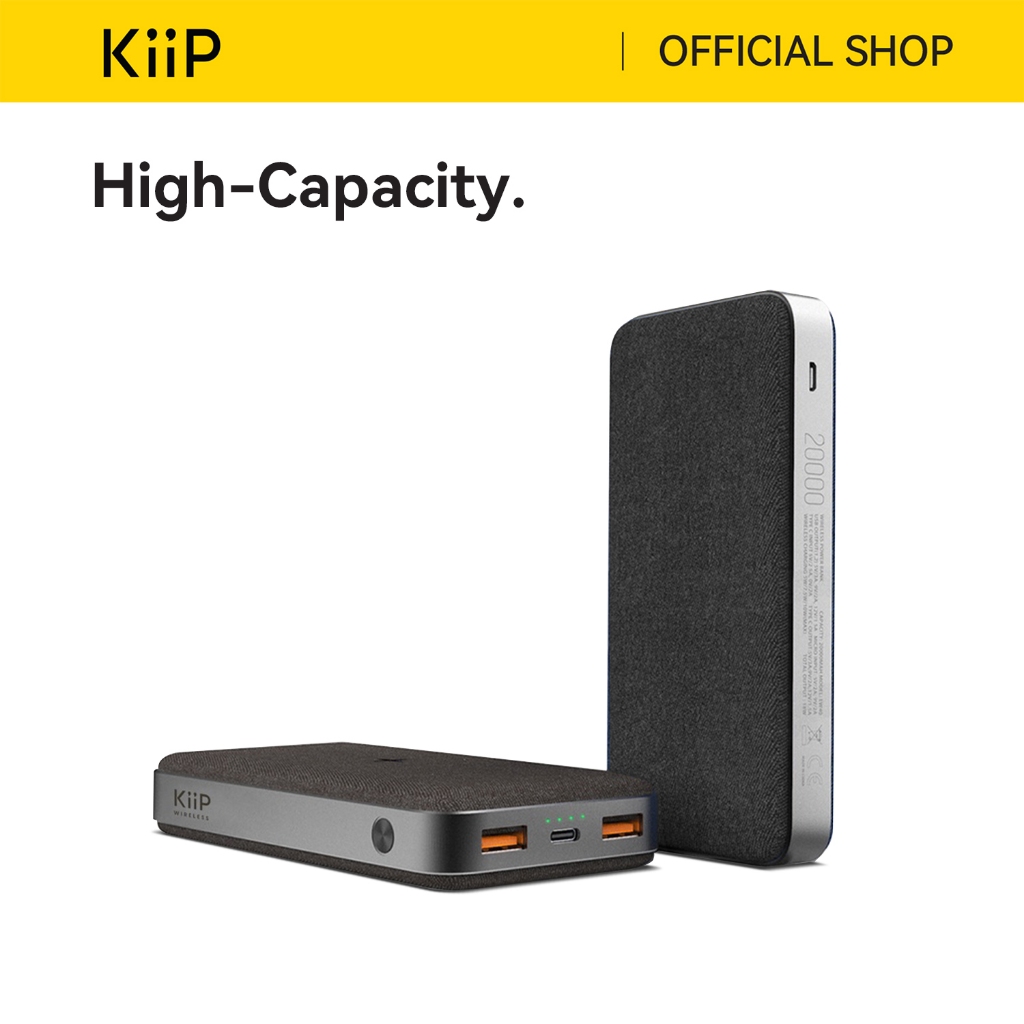 Jual Kiip Wireless EW40 Power Bank 15W Fast Charging PD&QC 20W