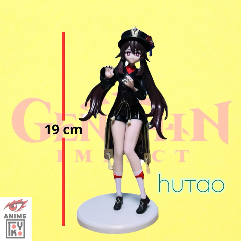 Figurine Hu Tao 10 Cm – PVC – Statue Anime Genshin Impact – Posée Debout – Boîte Cadeau – Collection Ou Décoration