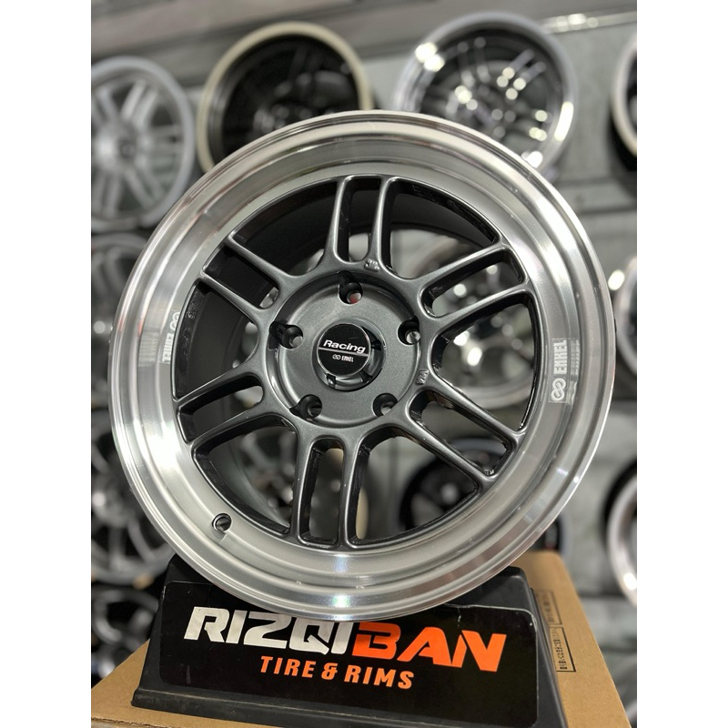 Jual velg enkei rpf r15 gunmett lip polish pcd 5x114 kondisi baru ...