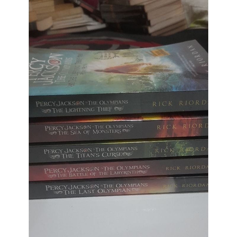 Jual Novel Ori Original Buku Seri 1 2 3 4 5 Percy Jackson The Olympians ...