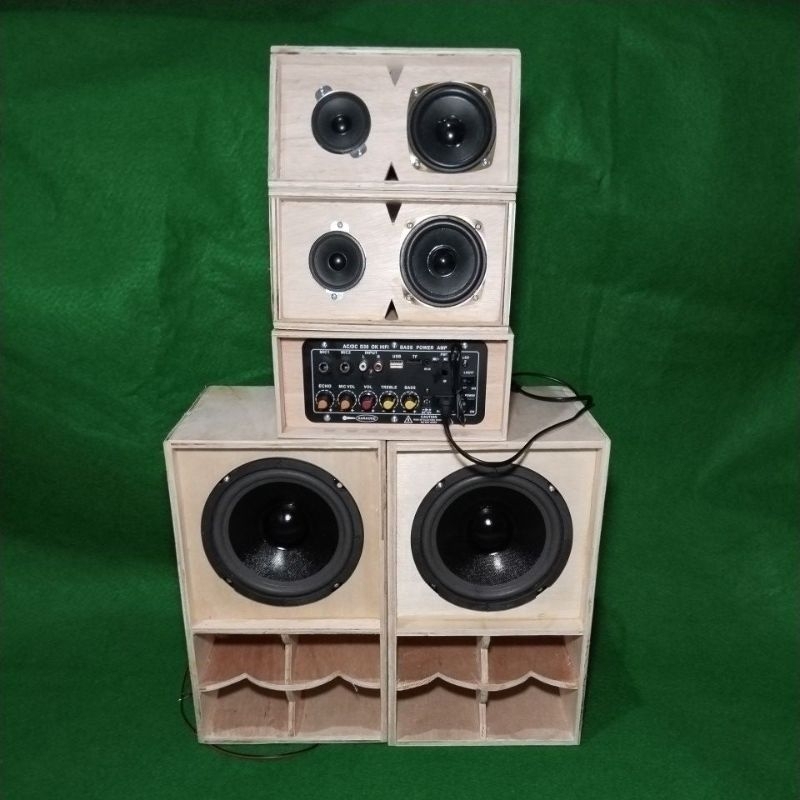 Jual PAKET SOUND MINIATUR 2*6 INCH DAN 2*(2 INCH+3 INCH) PLUS POWER ...