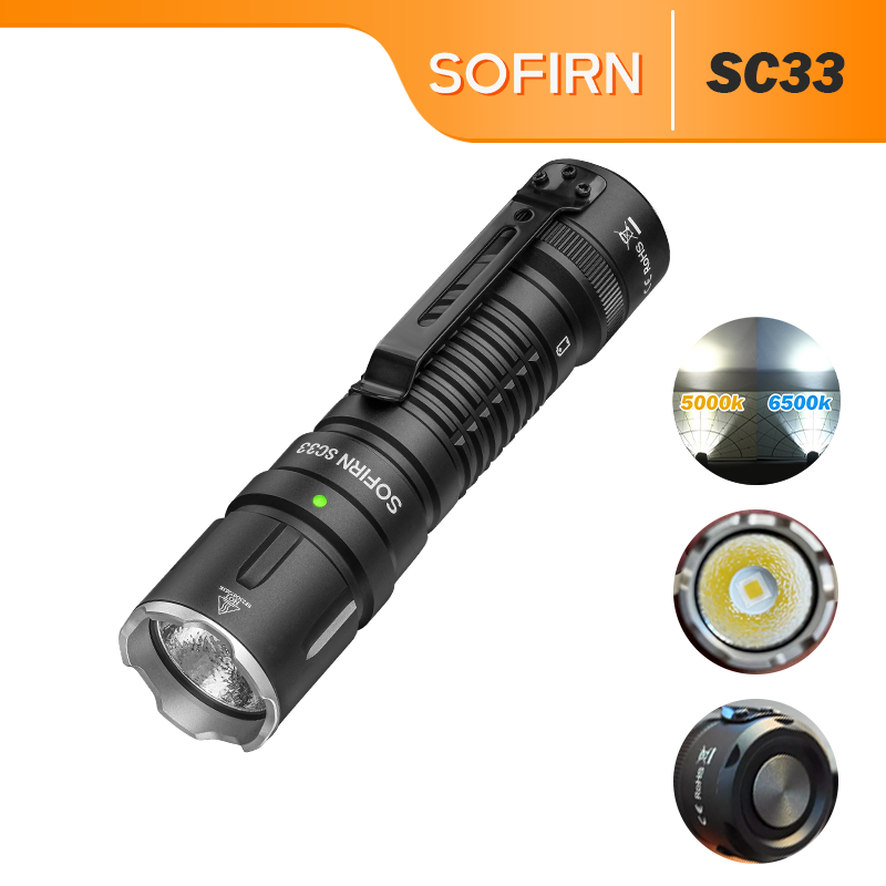 Jual Lampu Senter Sofirn SC33 Cree XHP70.3 HI 5200lm LED 21700 ...