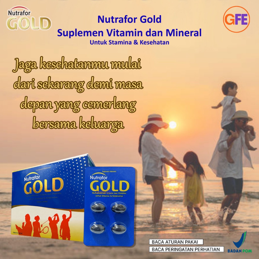 Jual Nutrafor GOLD Suplemen Kesehatan Stamina Multi Vitamin Mineral ...