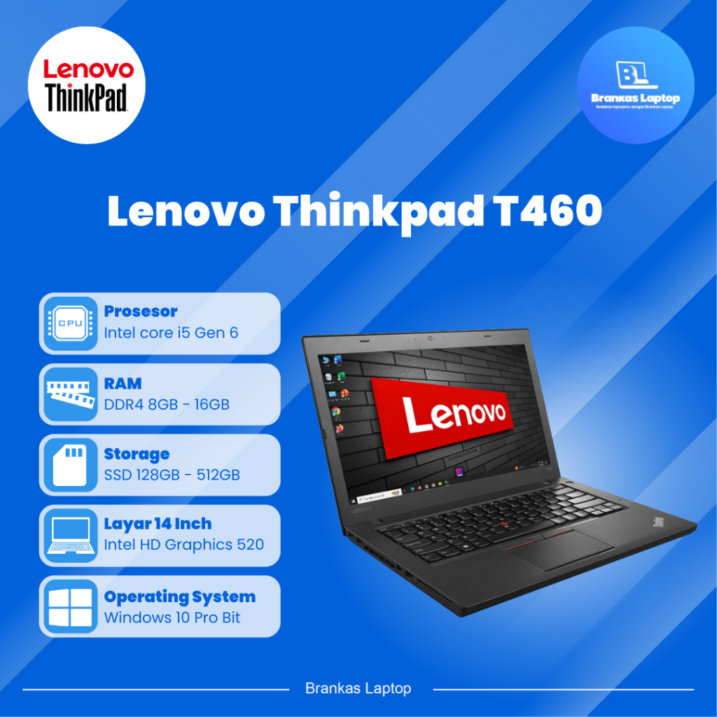 Jual Lenovo ThinkPad T460 | T470 | T480 | T490 Core i5/ i7 | Second ...