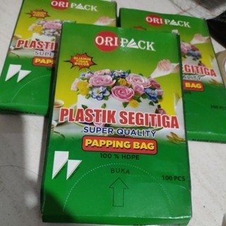 Jual Plastik Segitiga/ Paping Bag Merk Oripack Isi 100pcs/Oripack ...