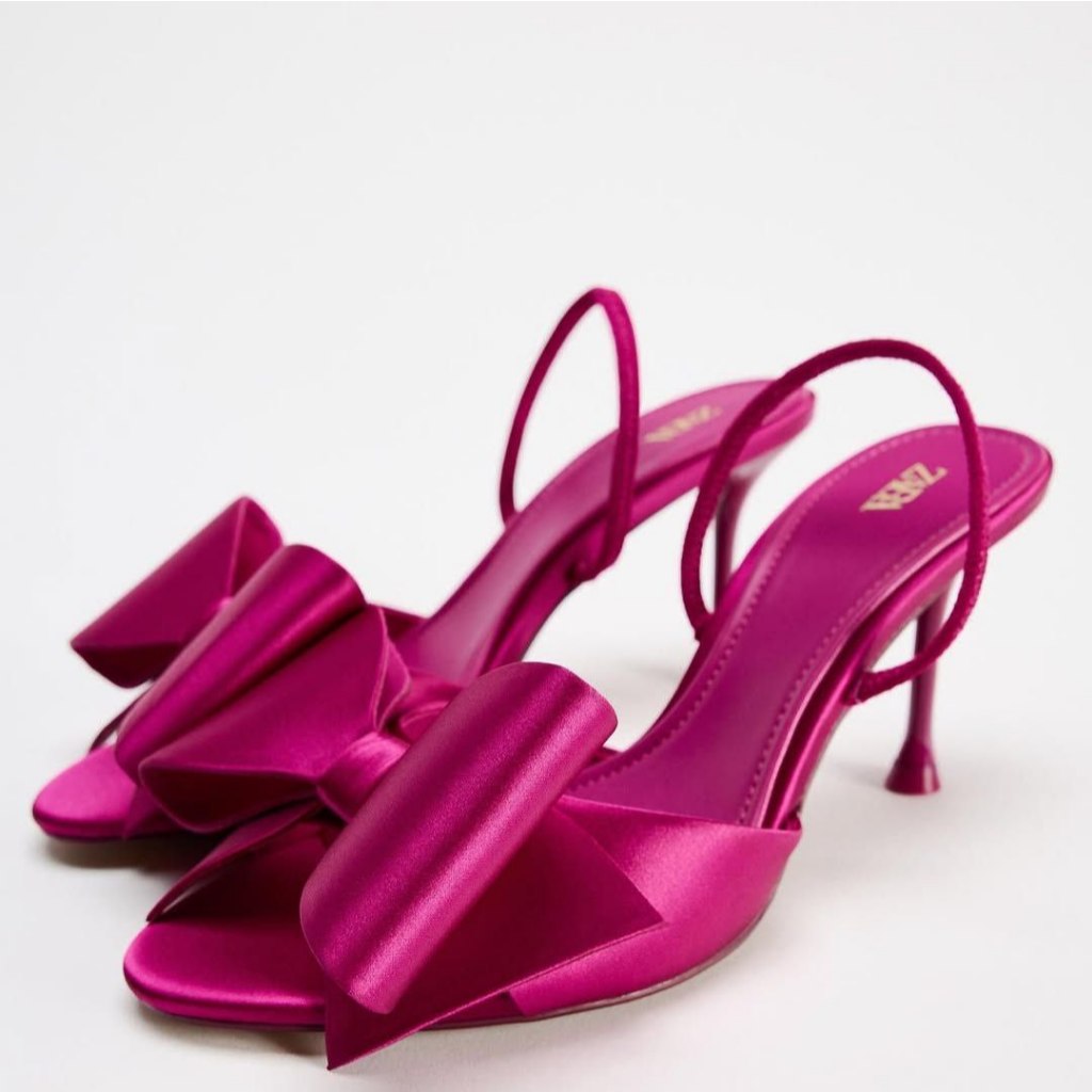 Jual Zara Heels Glossy Ribbon 2255-1 - 6cm | Shopee Indonesia