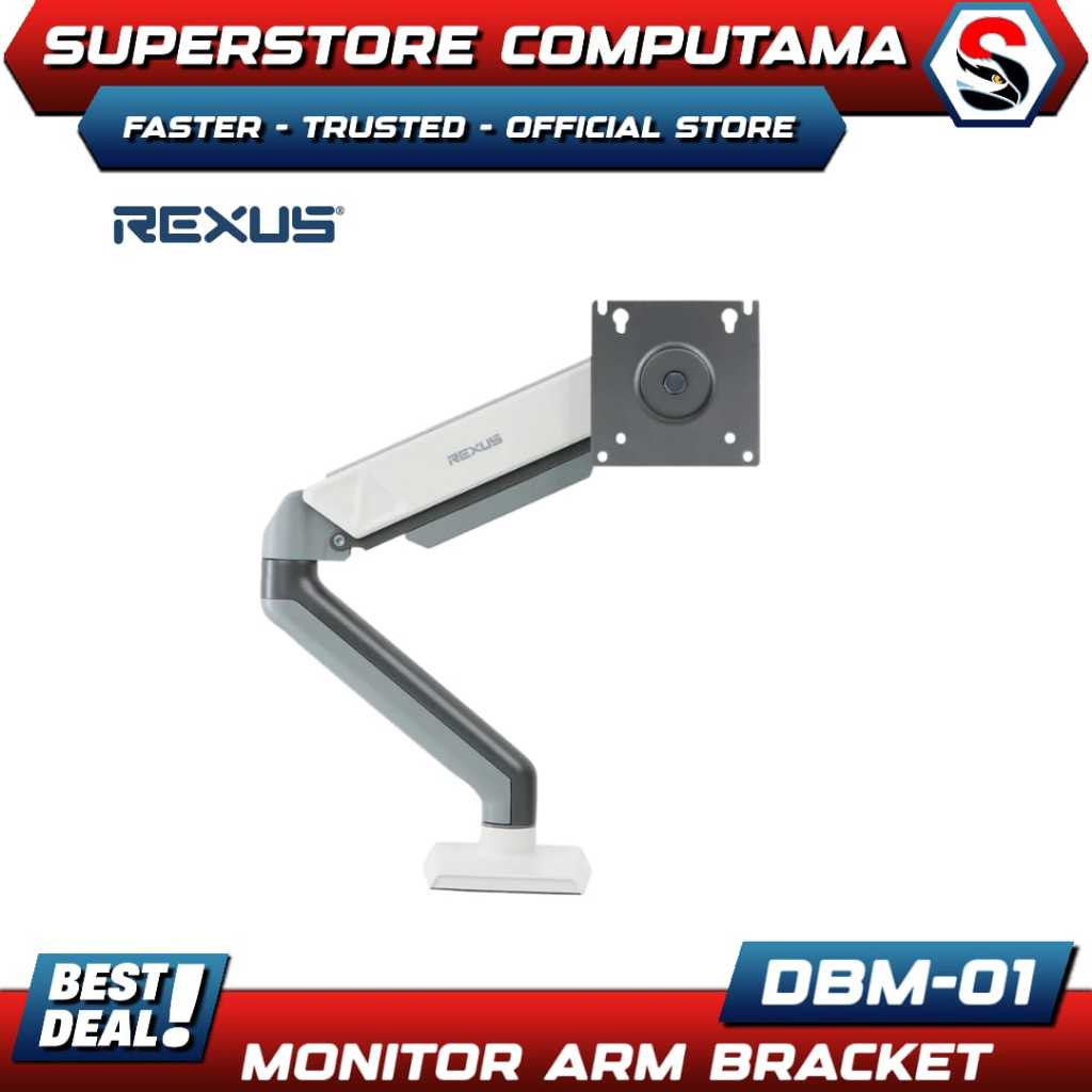 Jual Rexus Monitor Arm Bracket DBM-01 | DBM01 For PC & TV | Shopee ...