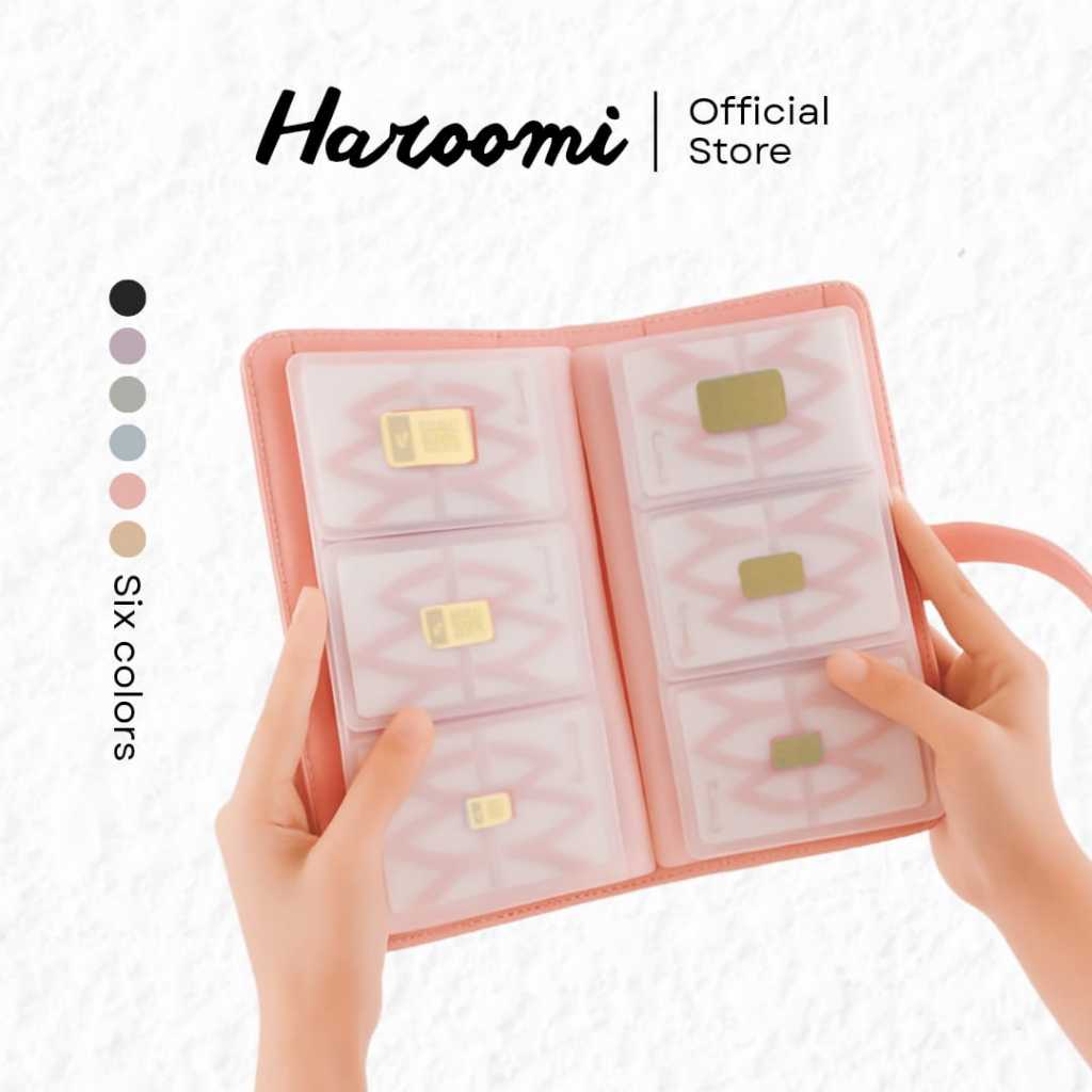 Jual HAROOMI Dompet Emas Logam Mulia Antam Kartu Pria Wanita –Rose Pink ...
