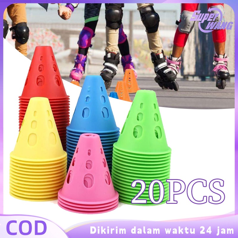 Jual 10/20pcs Cone Sepatu Roda Inline Skate Warna Kerucut Sepatu Roda ...