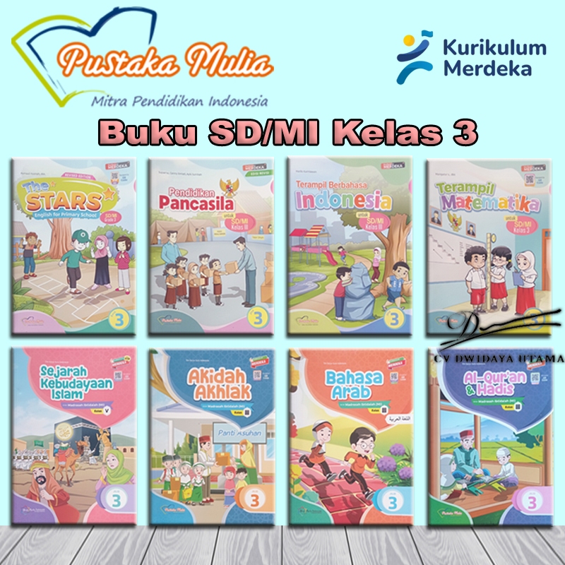 Jual Buku Pustaka Mulia SD/MI Kelas 3 - Kurikulum Merdeka | Shopee ...