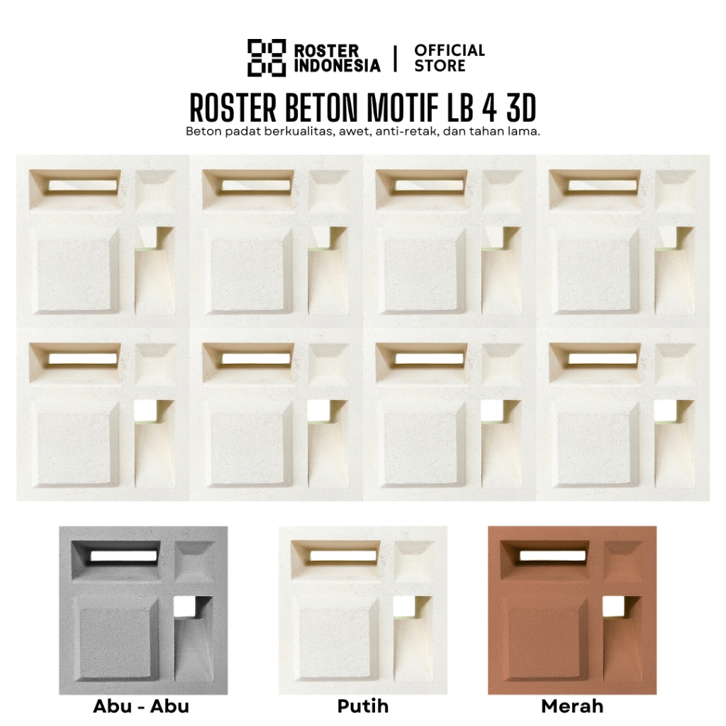 Jual Roster Indonesia - Roster Beton LB 4 3D Roster Beton Minimalis ...