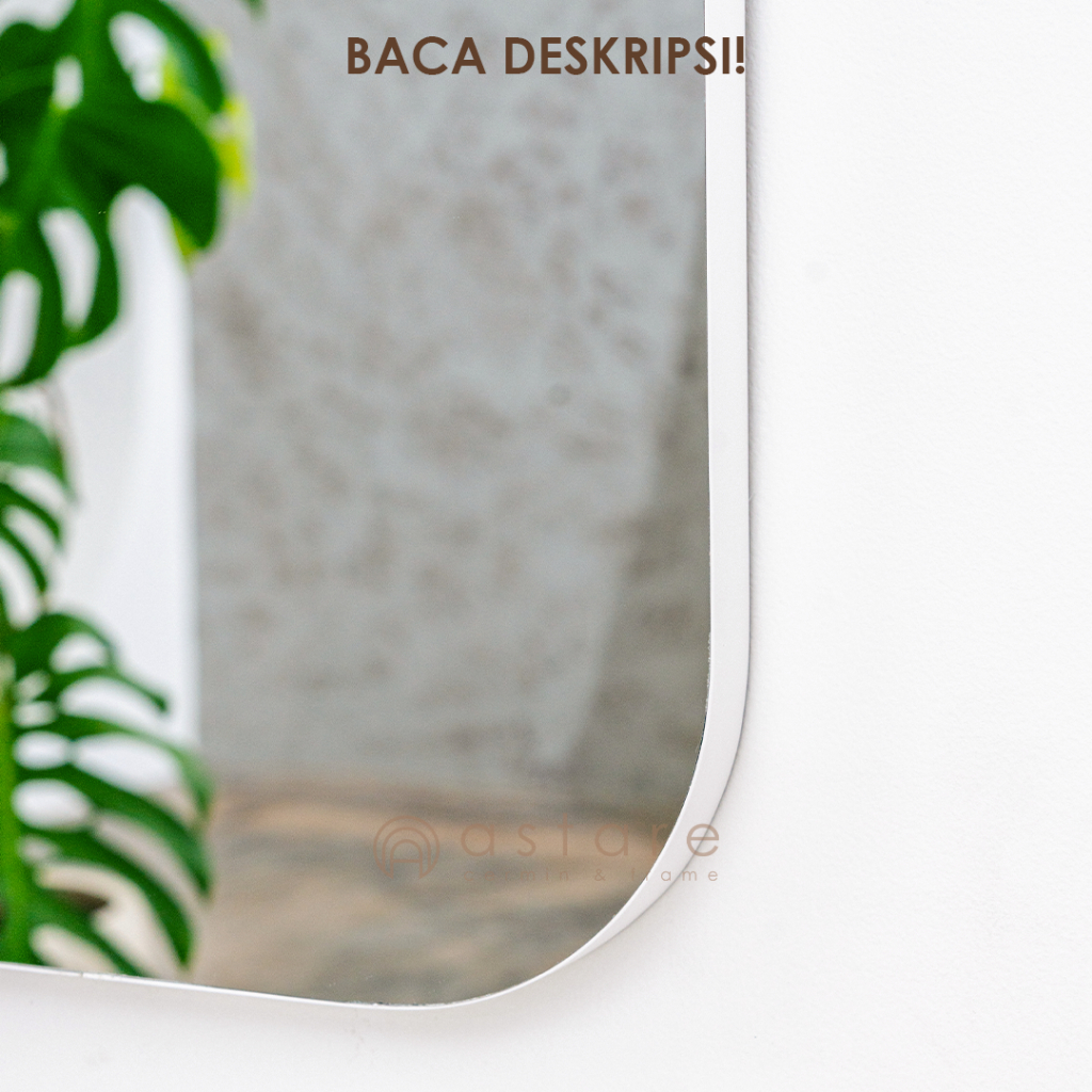 Jual Astare - Kaca Cermin Dinding Aesthetic Rounded Premium 75x40 (Baca ...