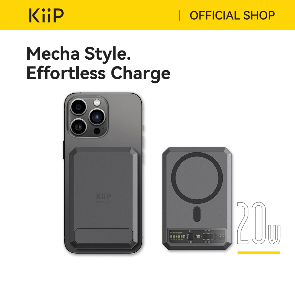 KiiP Wireless EW54 Power Bank Magnetic Magsafe 20W Fast Charging Type C PD 10000 mAh