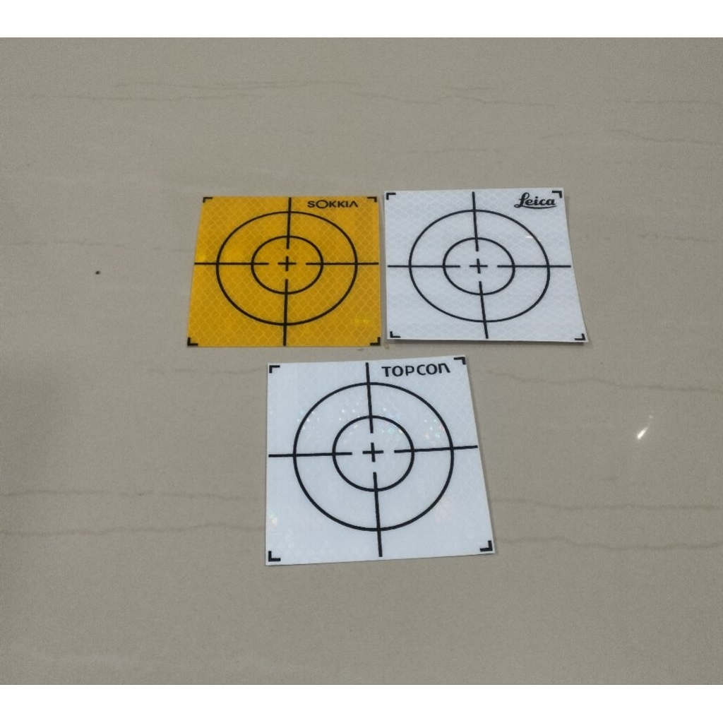 Jual Stiker Target Reflector Prisma Shet Leica.Sokkia , Topcon 10x10cm ...
