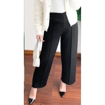 Celana Kulot Scuba Premium Zipper Cullote Scuba Jumbo Celana Kantor Wanita