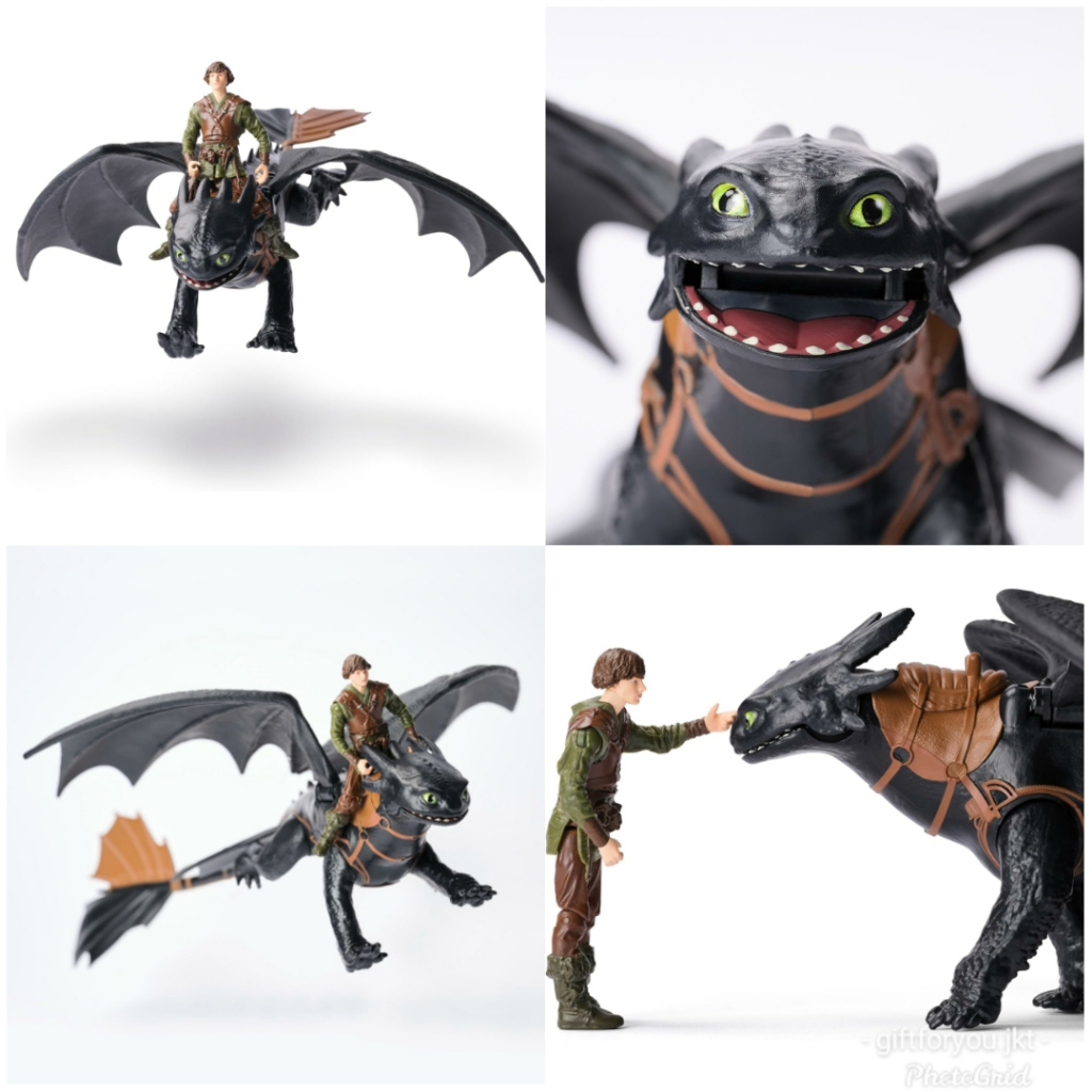 Jual How to Train Your Dragon Toothless Hiccup Deadly Nadder Astrid ...