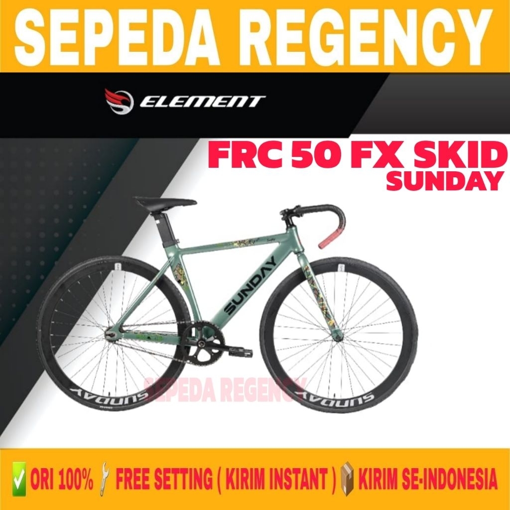 Jual Sepeda Fixie ELEMENT FRC 50 FX SUNDAY SKID 700C Doltrap Urban Bike ...