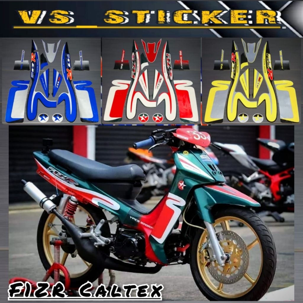 Jual STRIPING MOTOR YAMAHA FIZR FIZ R F1Z R CALTEX LIST BODY STANDAR ...