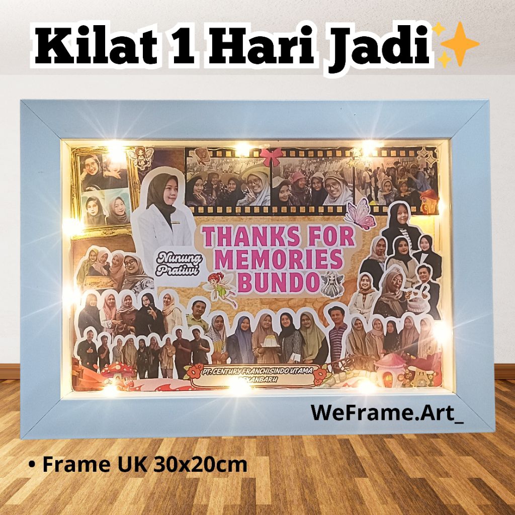 Jual Hadiah Frame Pop Up / Hadiah Perpisahan / Kado Farewell / Hadiah ...