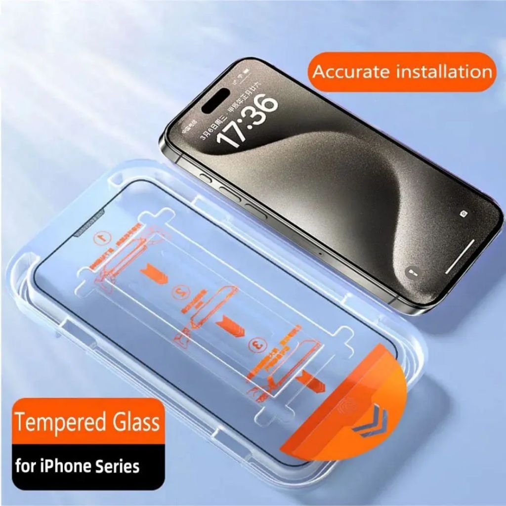 Jual OVS - EASY INSTALL TEMPERED GLASS SUPERFIT CLEAR / PRIVACY IPHONE ...