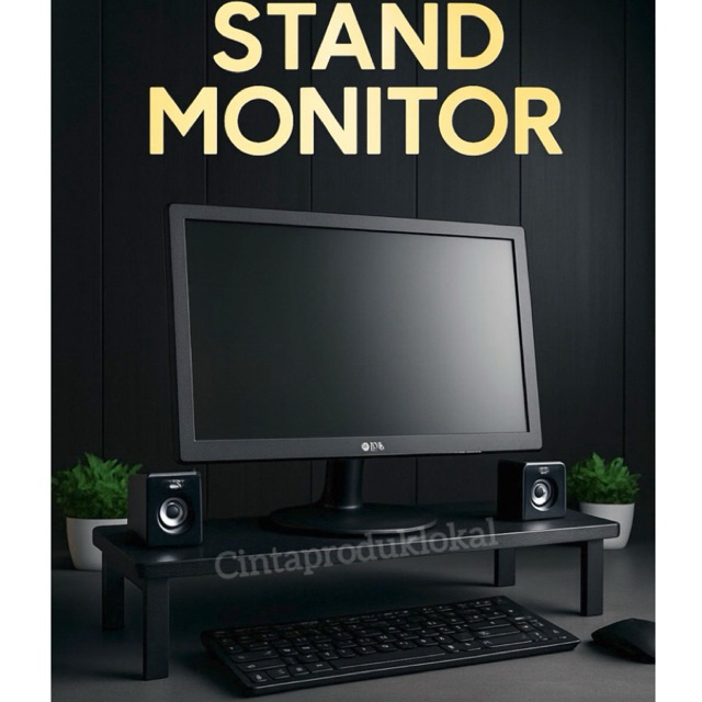 Jual Stand Monitor 75x20cm Meja Monitor Rak Monitor Laptop | Shopee ...