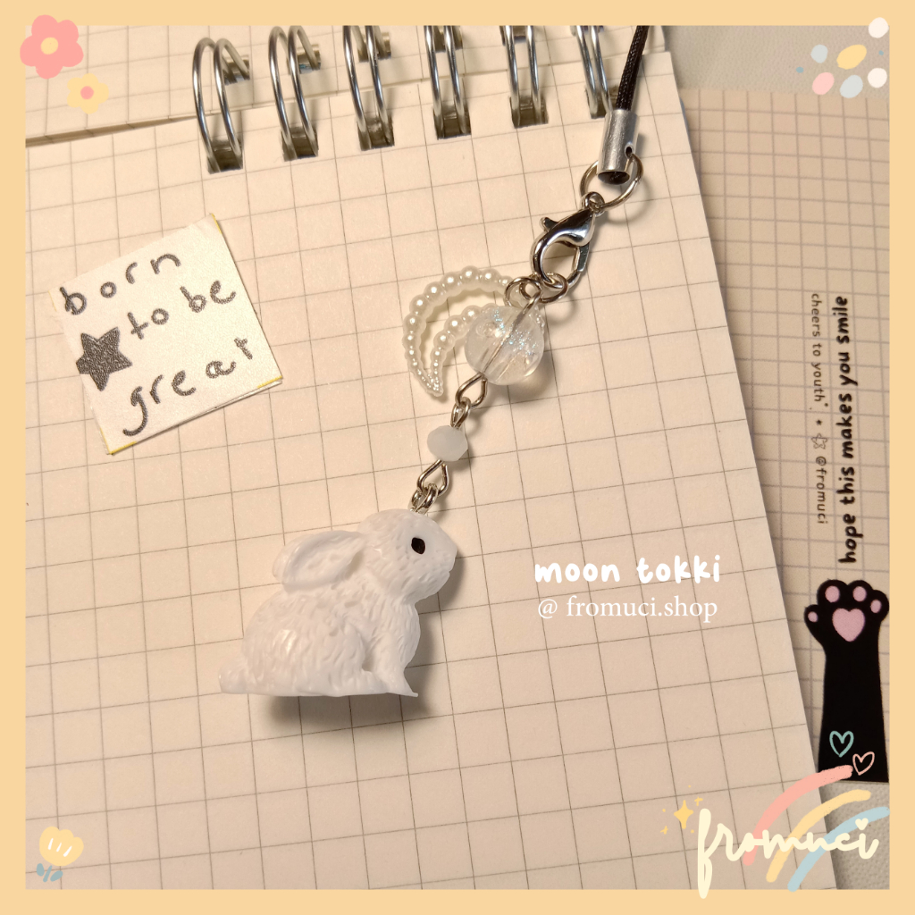 Jual Moon tokki Mini Charm / part of Nana beads keychain / gantungan hp ...