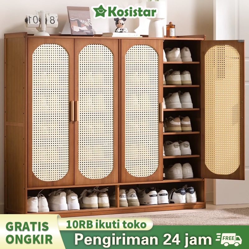 Jual Kosistar Rak Sepatu Coklat Rak Sepatu Susun Minimalis Lemari ...