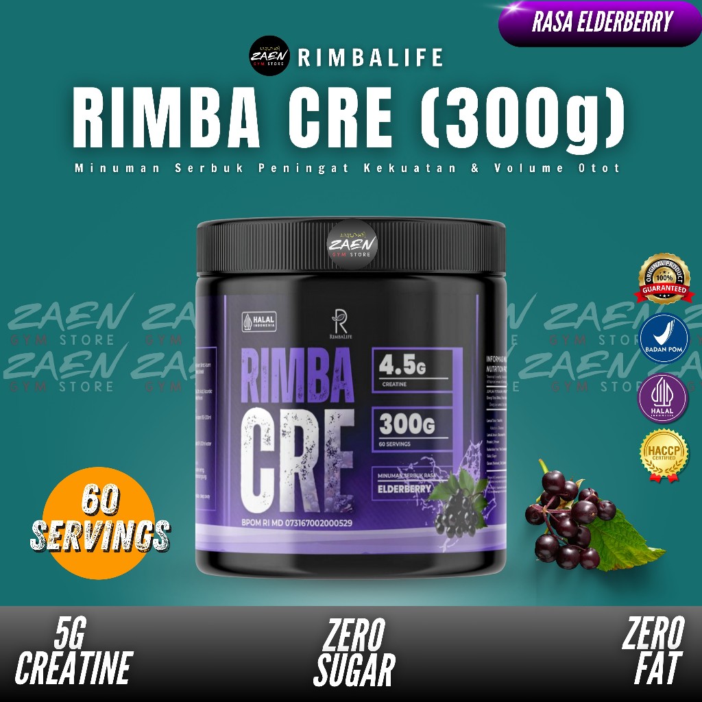 Jual Rimbalife Rimbacre 300 Gram 60 Servings Rimba Creatine Monohydrate ...