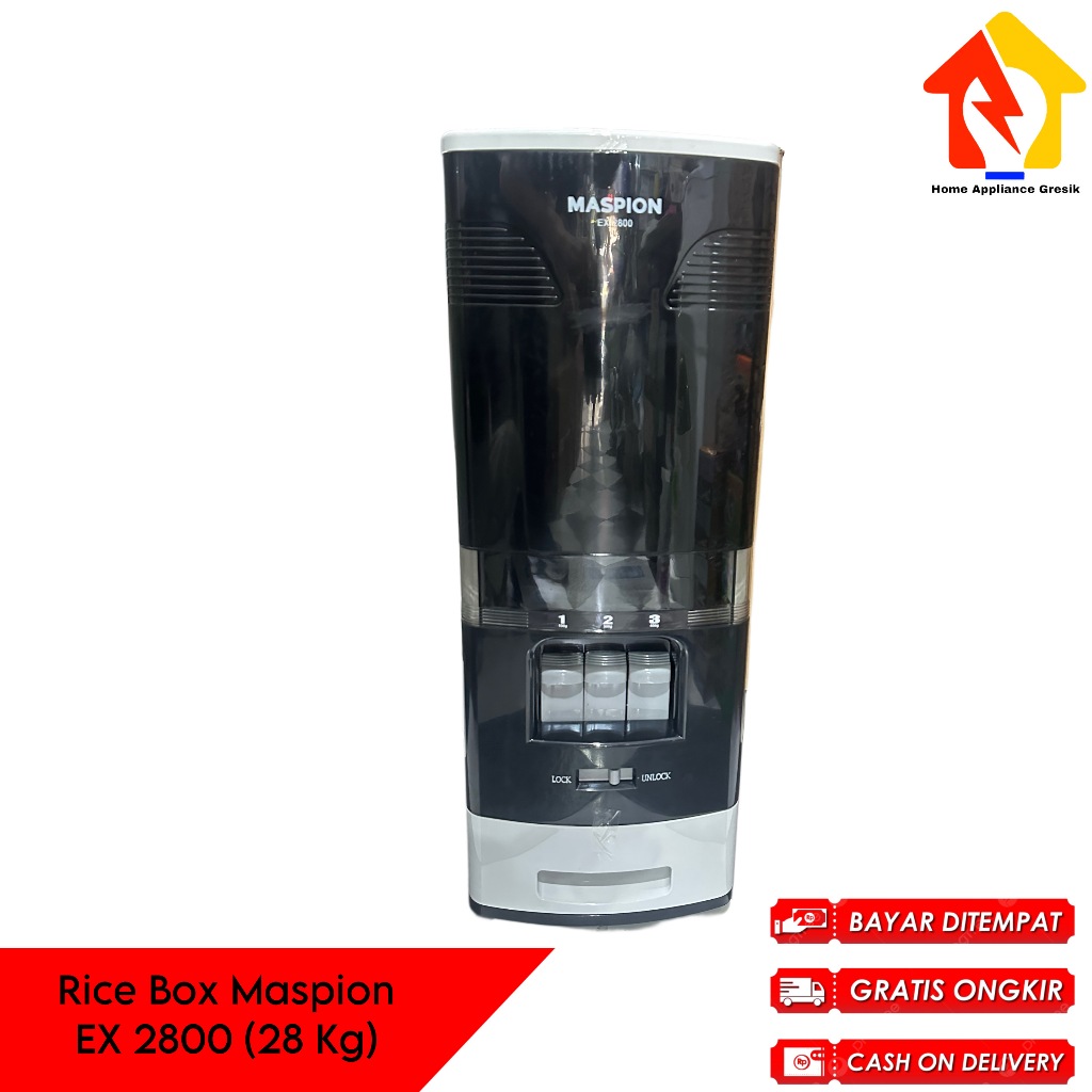 Jual Maspion EX 2800 Rice Box Penyimpan / Tempat Beras Maspion 2800 ...