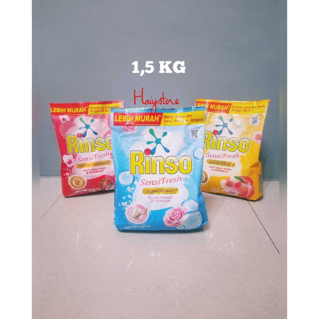 Jual HS // Rinso Sensasi Fresh 1,5kg // Rinso Jumbo 1,5kg // Rinso ...