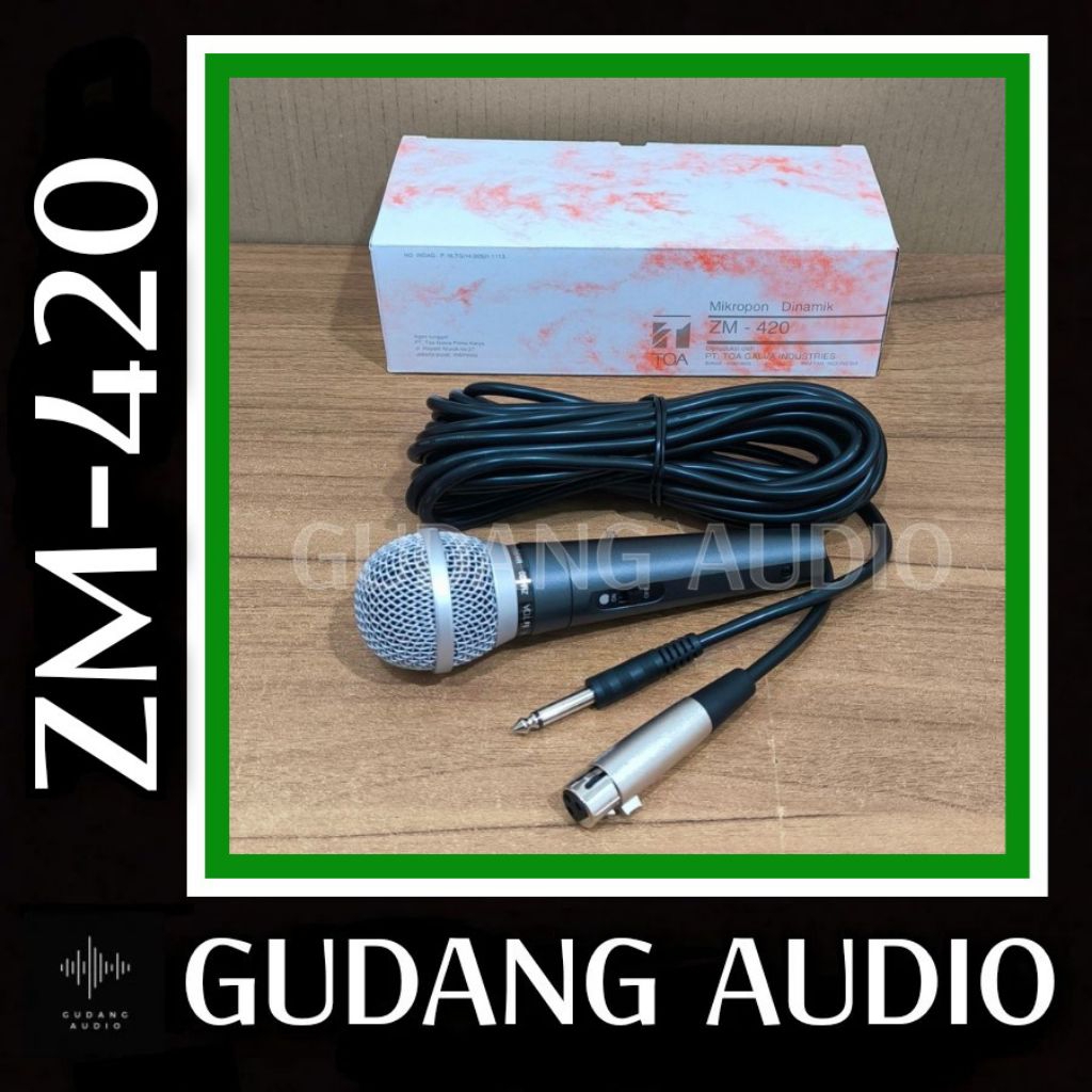 Jual ZM-420 DYNAMIC MICROPHONE TOA ZM-420 MIKROFON ZM 420 MIC TOA ...