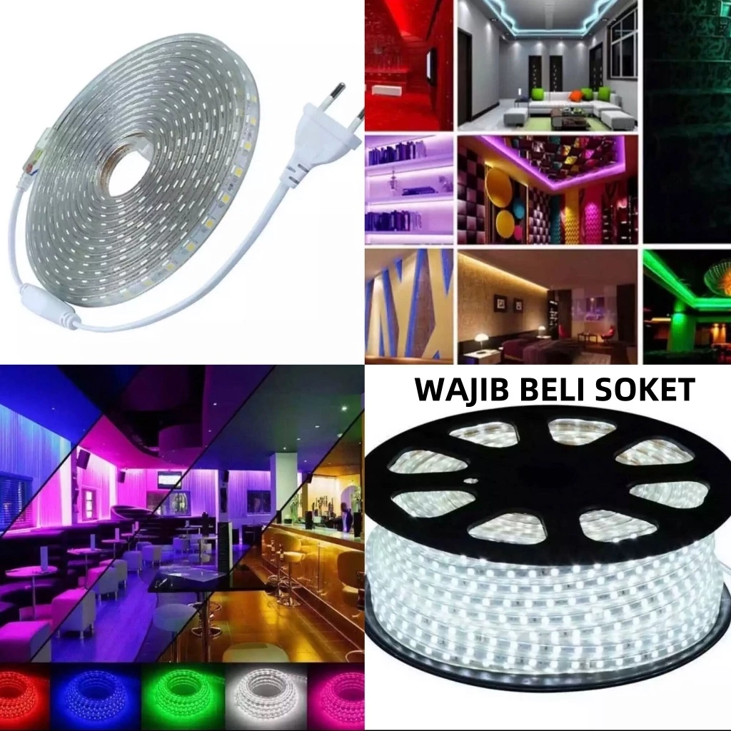 Led Strip 5050 Meteran 1M-100M Lampu Plafon Led Strip 5050 Lampu Ceiling | AutoStock