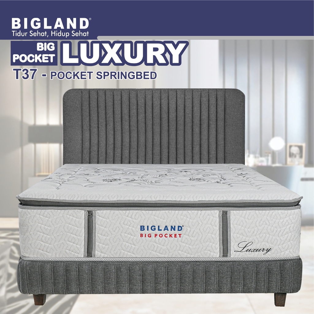 Jual SPRINGBED BIGPOCKET PILLOW TOP LUXURY (T 37) By BIGLAND ...