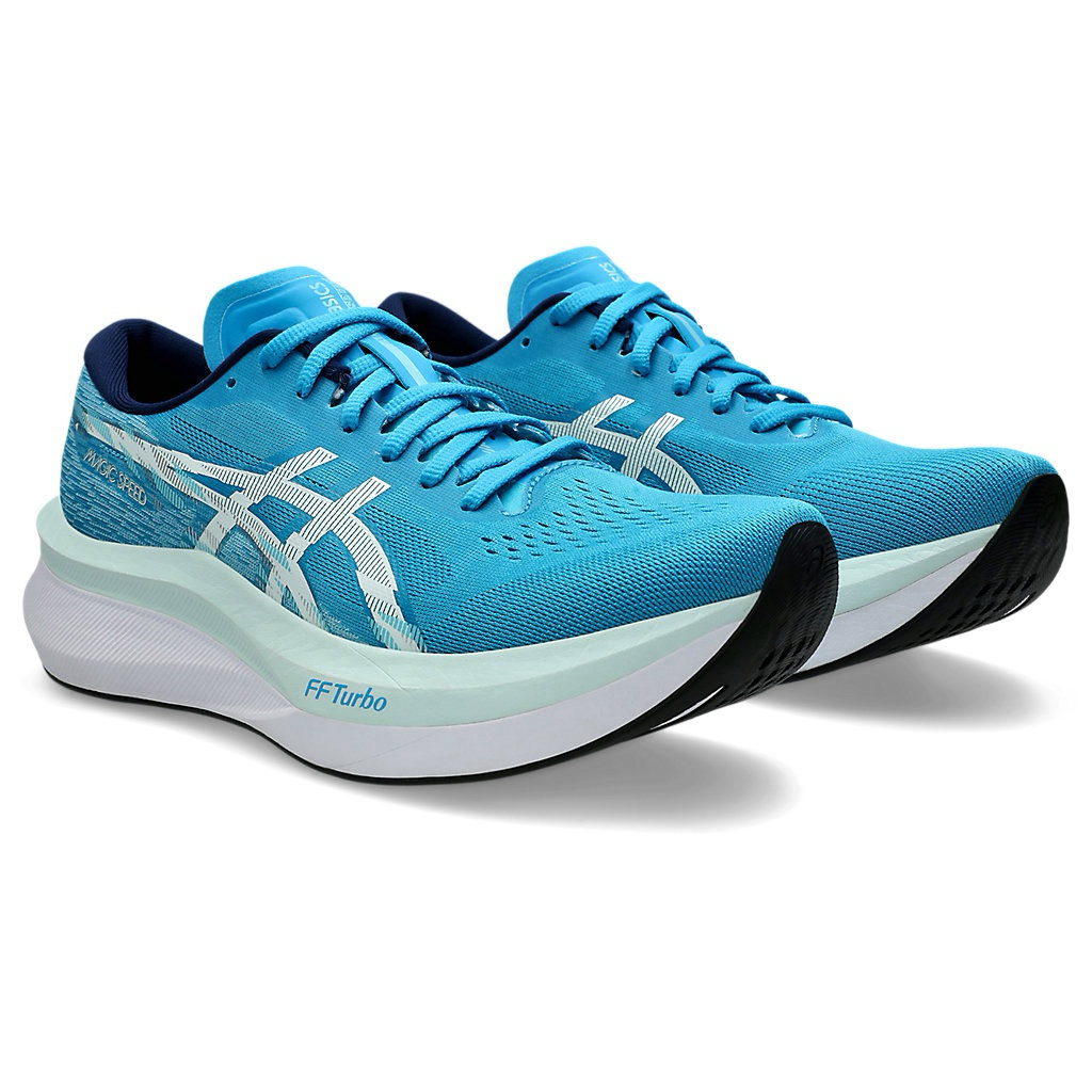 Jual ASlCS MAGlC SPEED 4 Sepatu Running Digital Aqua Sea | Shopee Indonesia