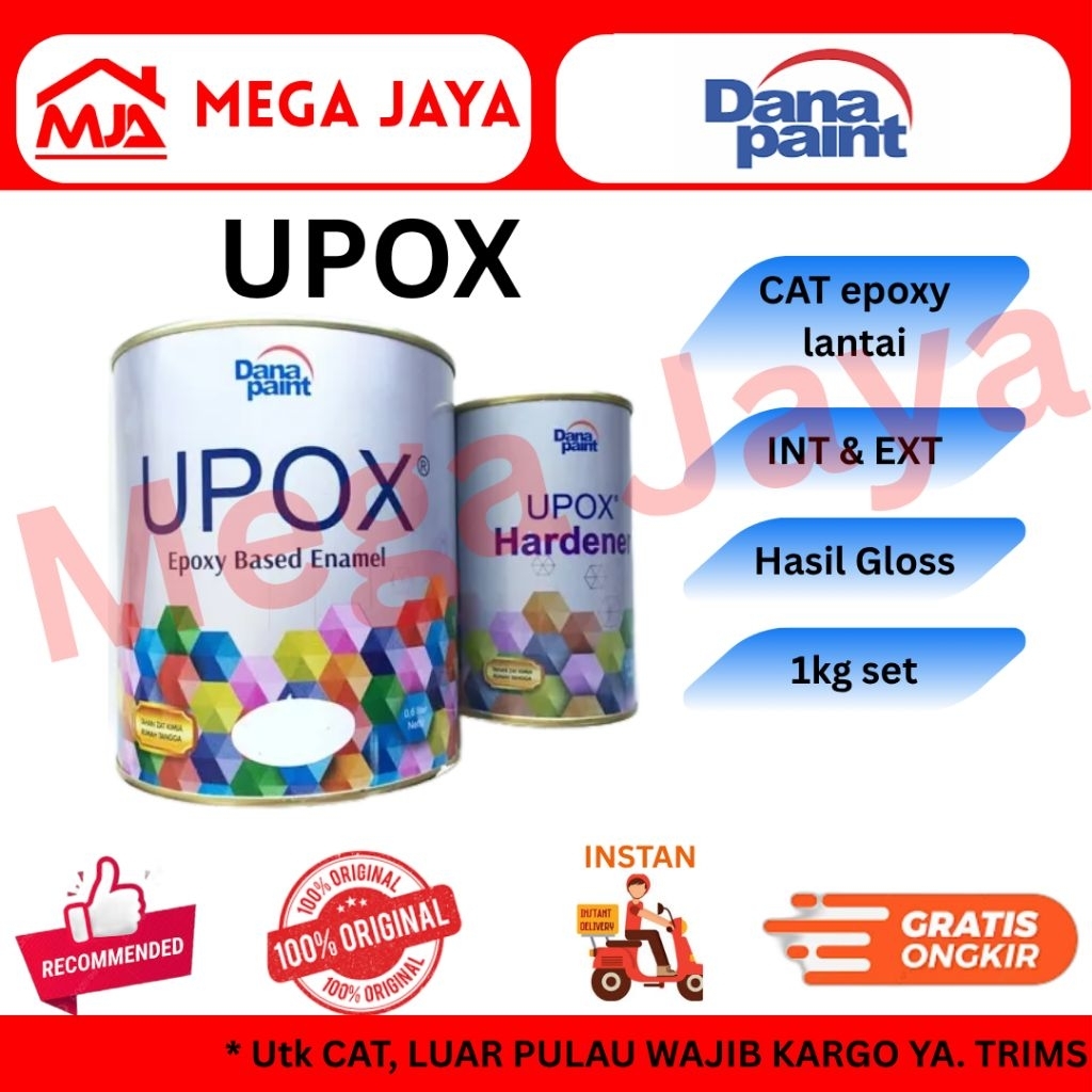 Jual CAT LANTAI UPOX EPOXY / CAT KERAMIK / CAT LANTAI WARNA 1kg set ...
