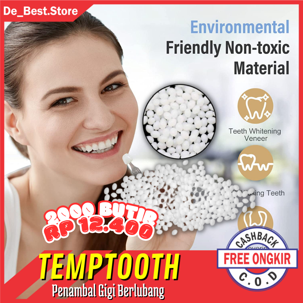 Jual TEMPTOOTH Penambal Gigi - Temptooth Tambal Gigi Palsu Butiran ...