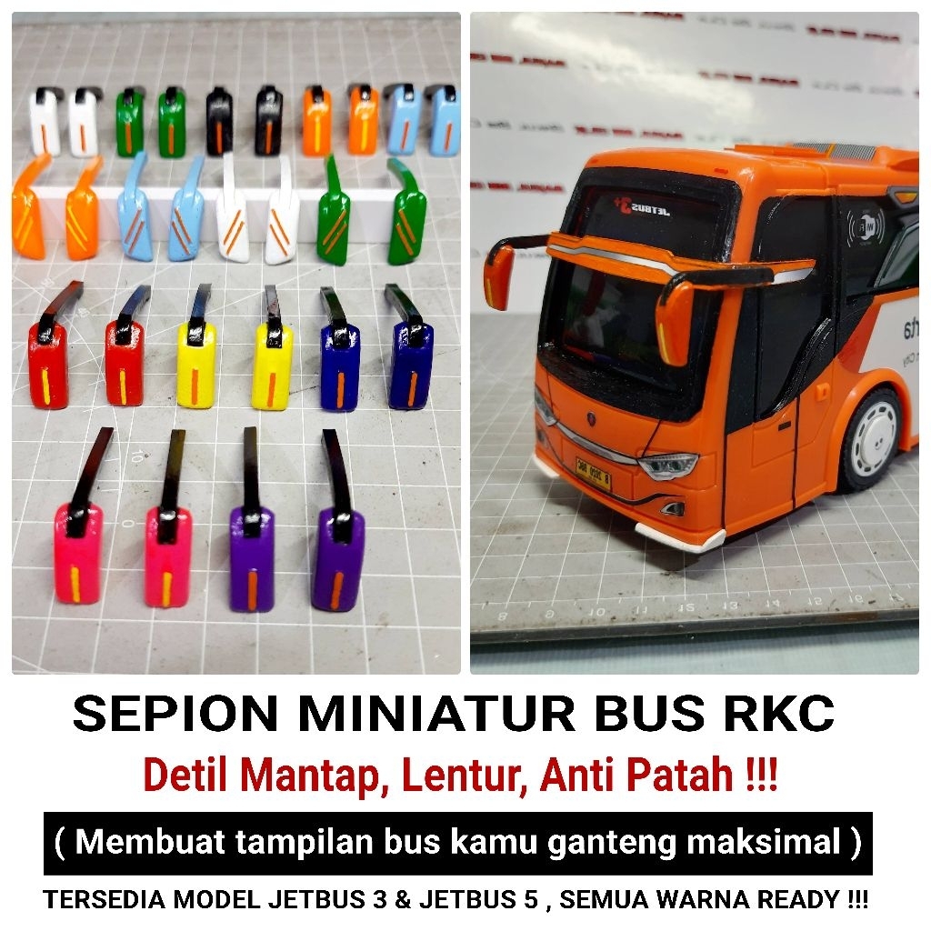 Jual SEPION RESIN LENTUR ANTI PATAH UNTUK MINIATUR BUS RKC . DETIL ...