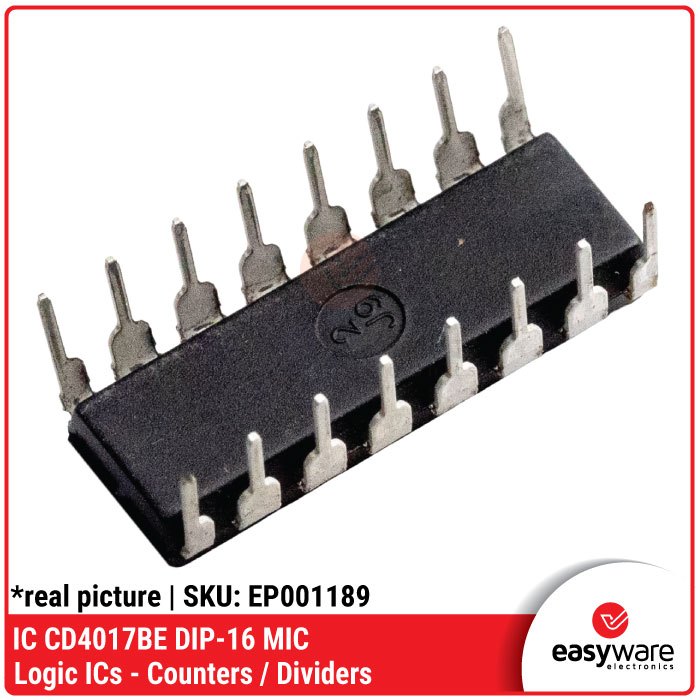 Jual IC CD4017BE DIP-16 CD4017 IC 4017 DIP IC LOGIC COUNTER | Shopee ...