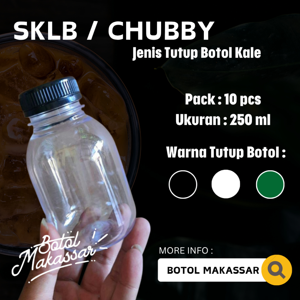 Jual Botol SKLB / Kale Chubby 250 ml ( Isi : 10pcs ) | Shopee Indonesia