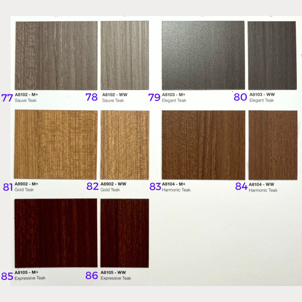 Jual Sample Material HPL ARBORITE Wood Kayu (41-80) | Material Interior ...