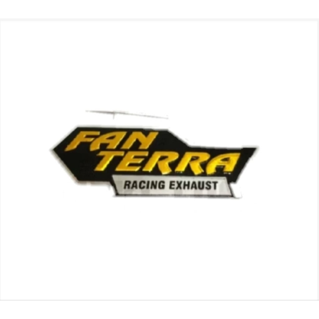 Jual EMBLEM KNALPOT RACING MERK FANTERRA | Shopee Indonesia