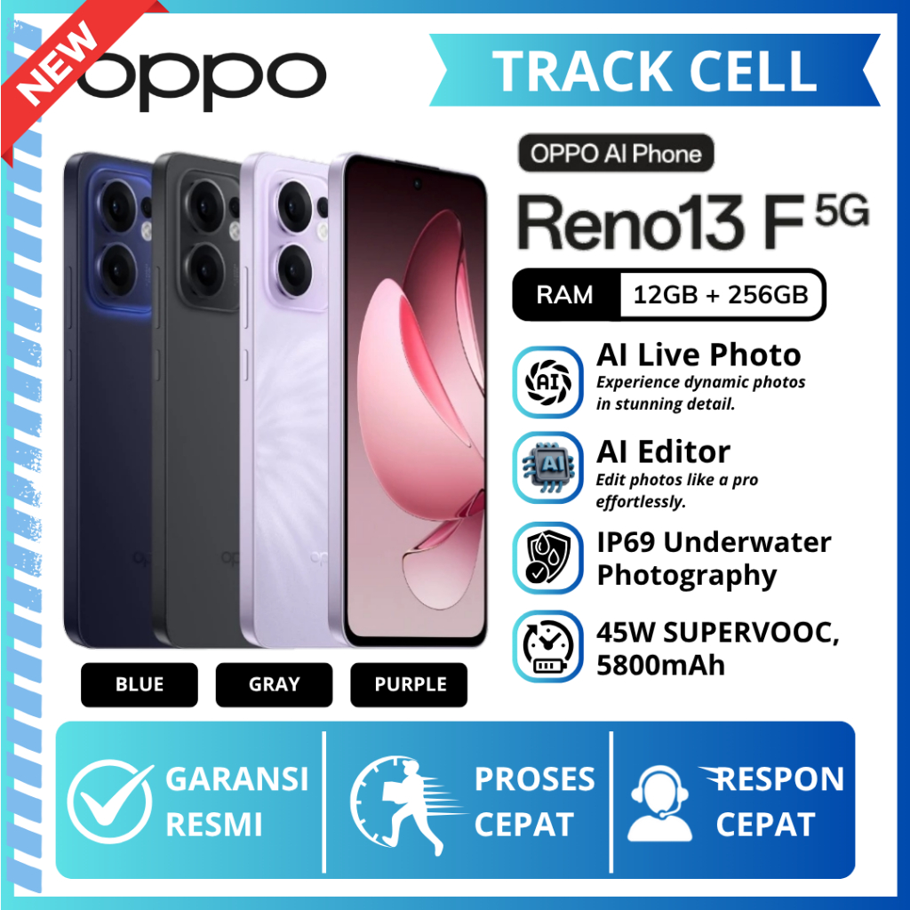 Jual OPPO Reno 13F 5G NFC 12GB/256GB 8GB/256GB Original Garansi Resmi ...