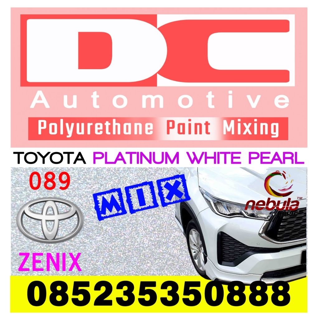 Jual Cat PU Toyota Innova Zenix Platinum White Pearl 089 Sistem 3 Coat ...