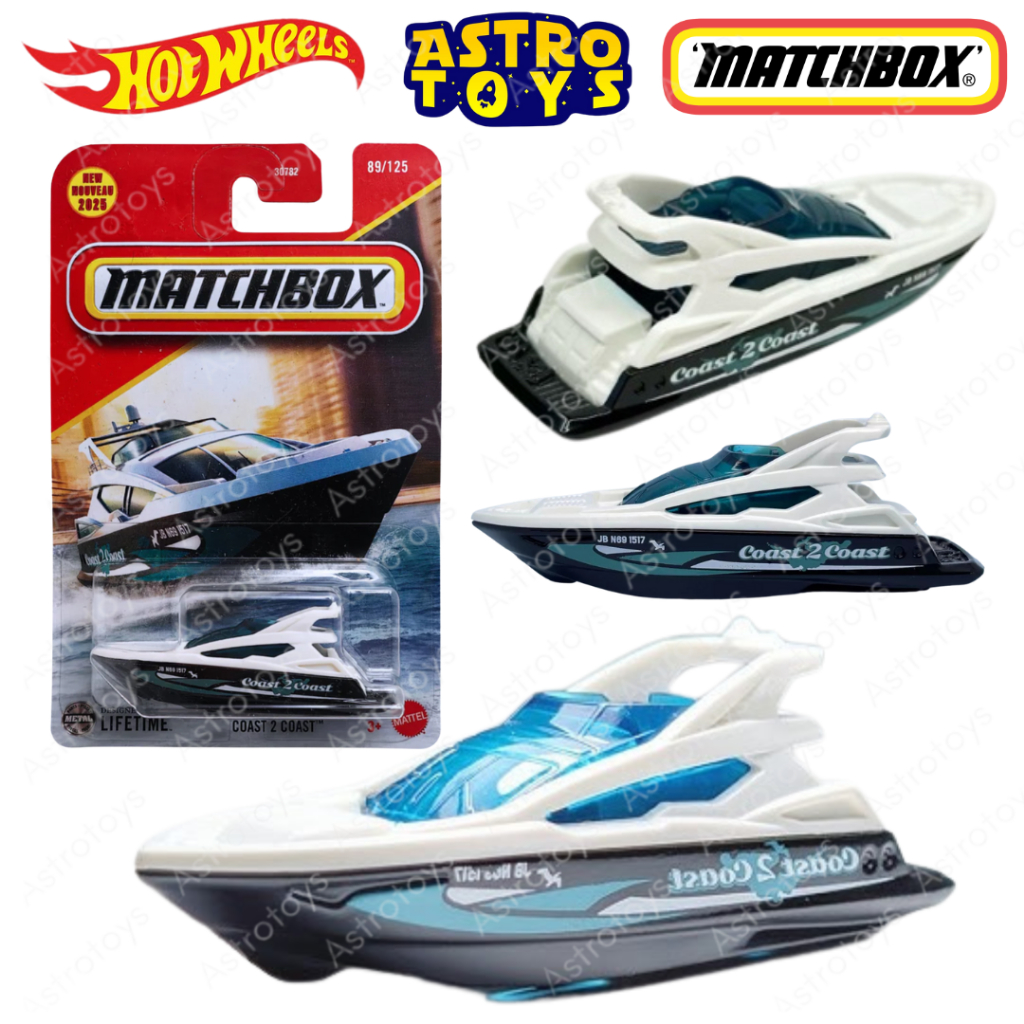 Miniature Matchbox 1/64 - Bateau Coast 2 Coast - Neuf Sous Blister - Modèle Réduit Collection