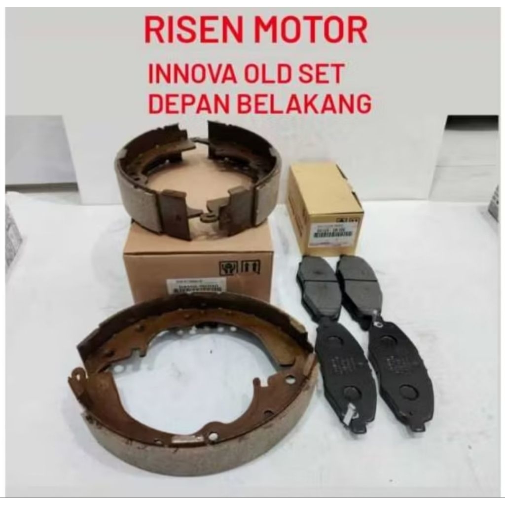 Jual BRAKE PAD BRAKE SHOE INNOVA OLD KAMPAS REM SET DEPAN BELAKANG ...