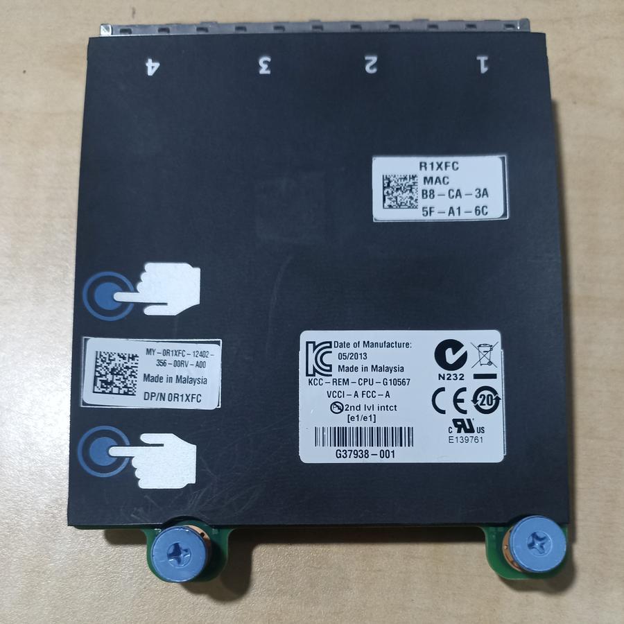 Jual LAN CARD Dell 0R1XFC Intel I350 1Gb 4 Port 1GbE R720 R620 R730 ...